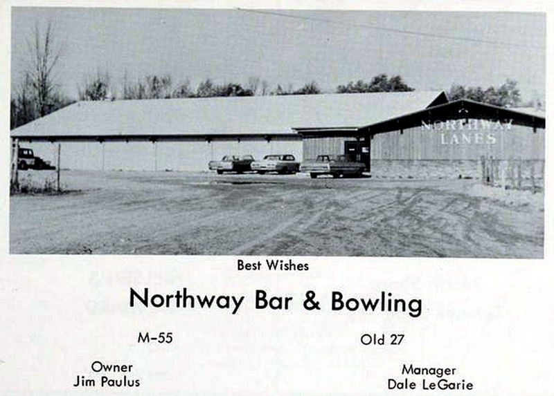 Northway Lanes (Northway Bar and Bowling) - Houghton Lake High School 1967 Yearbook (newer photo)